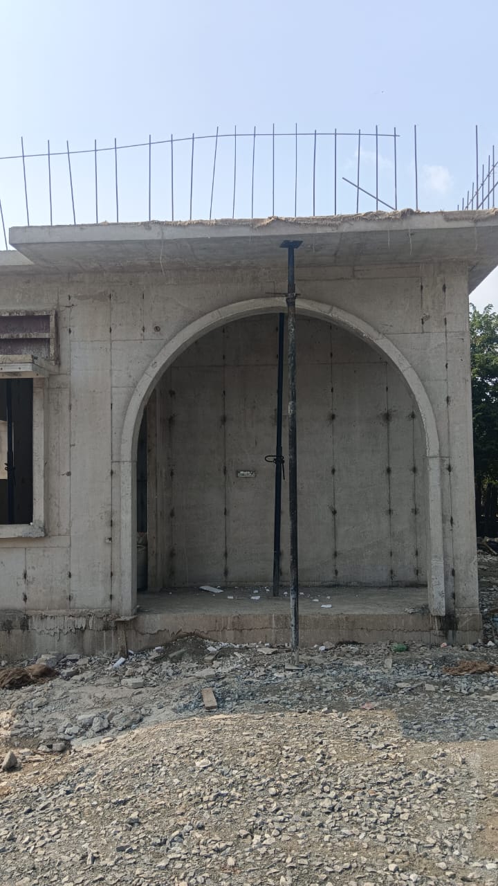 Aluminium formwork arch mould at a Neelan Engineers project